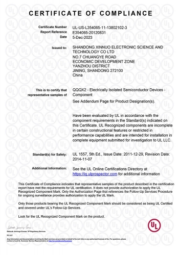 UL-COC-E354065-1