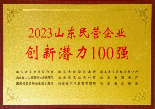 2023年度山東民營企業創新潛力100強